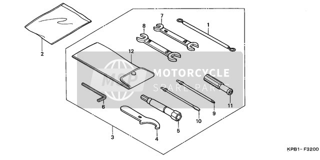 Honda NSS250 2002 Gereedschap voor een 2002 Honda NSS250